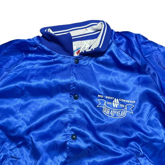 Vintage 1986 Mid west Conveyor Bomber Jacket large - Picture 2 of 4